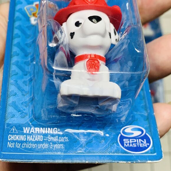 Lot of 6 Nickelodeon Paw Patrol Mini Figures Zuma Orange Hat Marshall Fire Dog - Picture 9 of 12